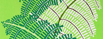 tissu vert à grosse feuilles